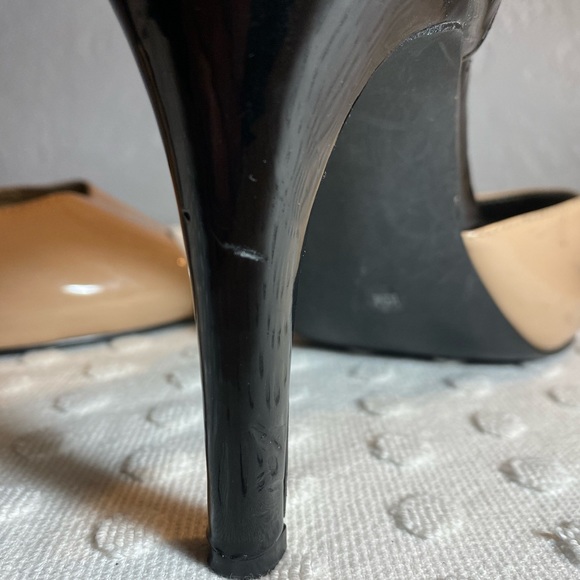 STYLE & COMPANY Nude and Black Peep-Toe Heel - Picture 16 of 16